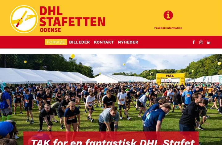 Forsiden af dhlstafetten-odense.dk